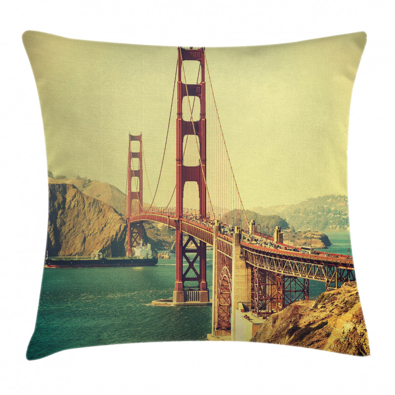 Old Style Bridge View Pillow Cover