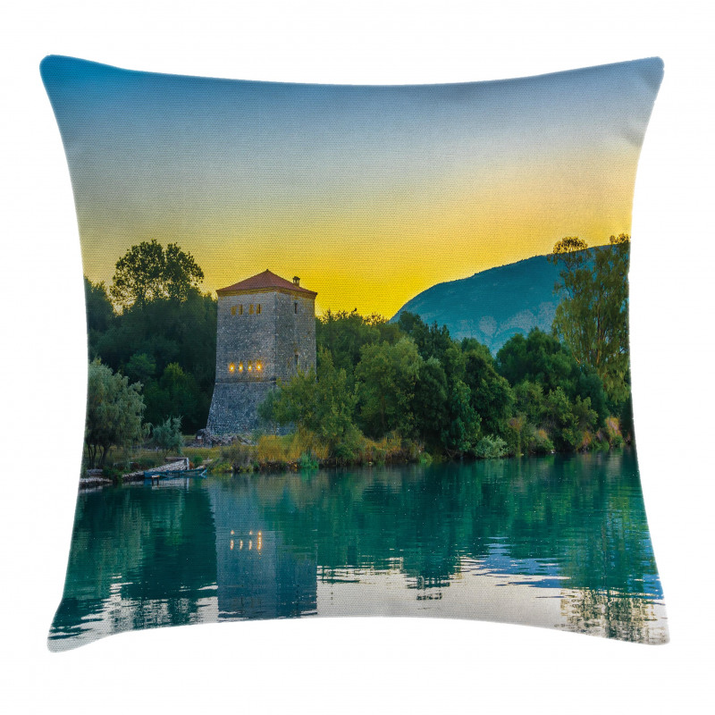 Sunrise at Lake Asian Pillow Cover