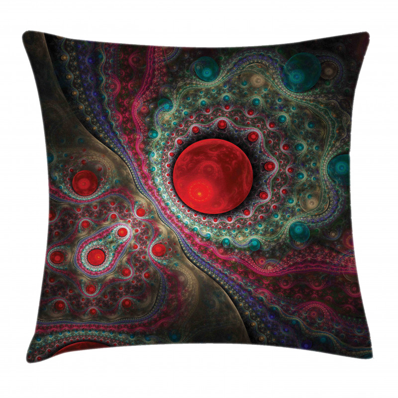 Vintage Abstract Forms Pillow Cover