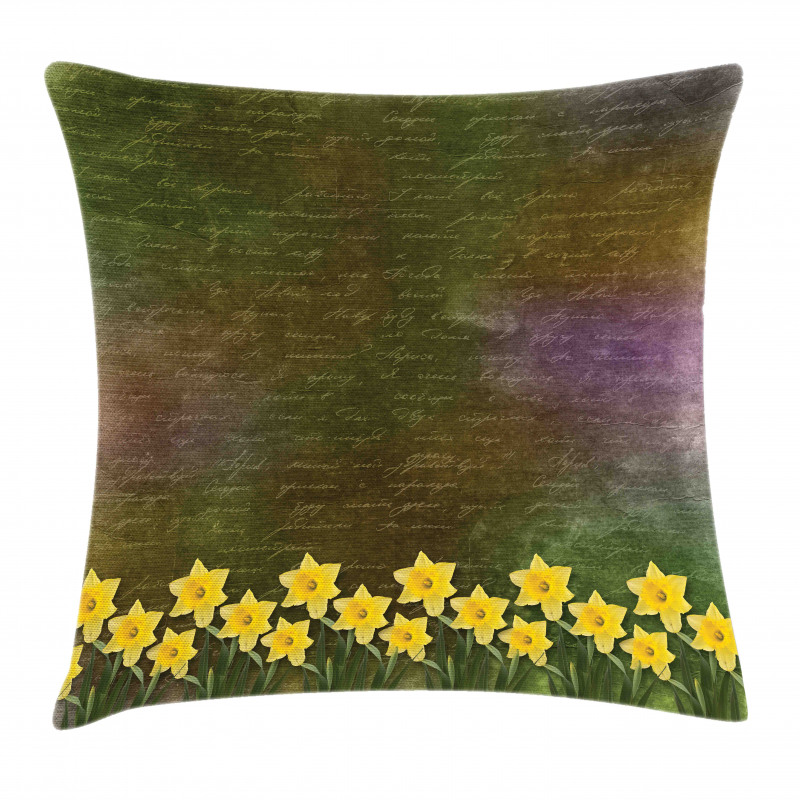 Bridal Spring Flowers Pillow Cover