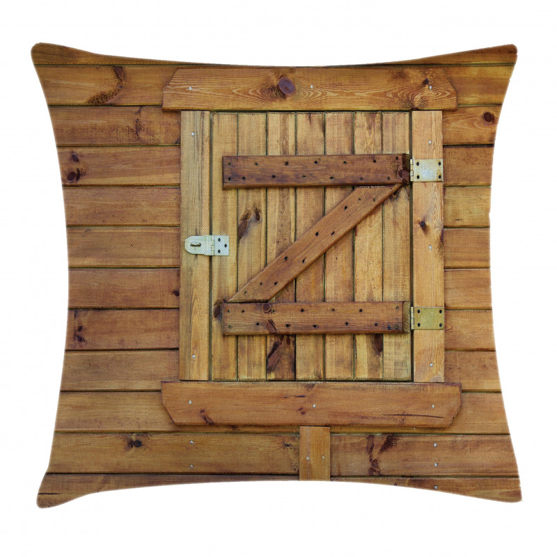 Grunge Wooden Shutters Pillow Cover