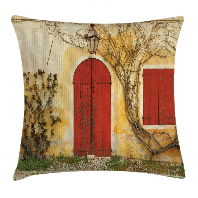 Aged Doors Tuscan House Pillow Cover