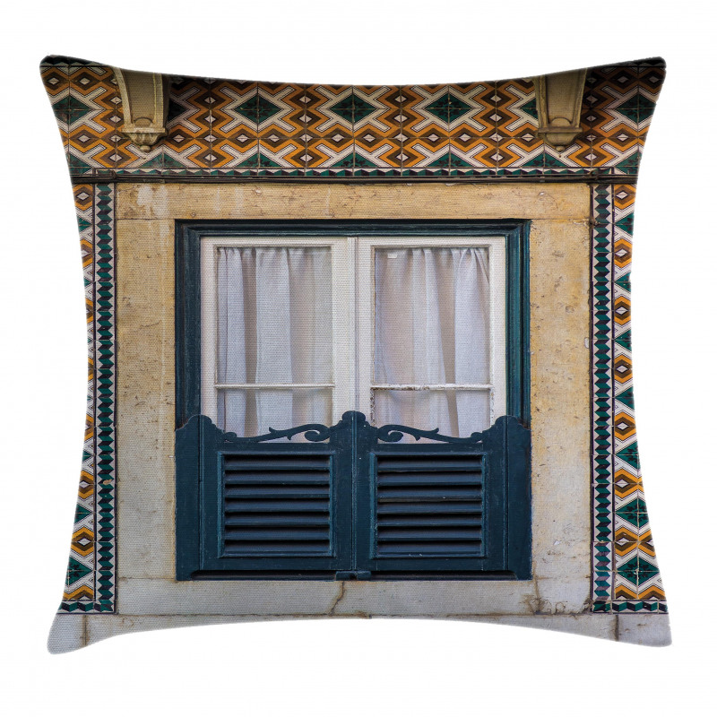 Vintage Window Rural Pillow Cover