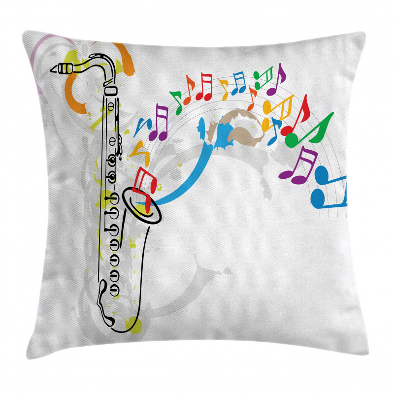 Festival Music Notes Pillow Cover