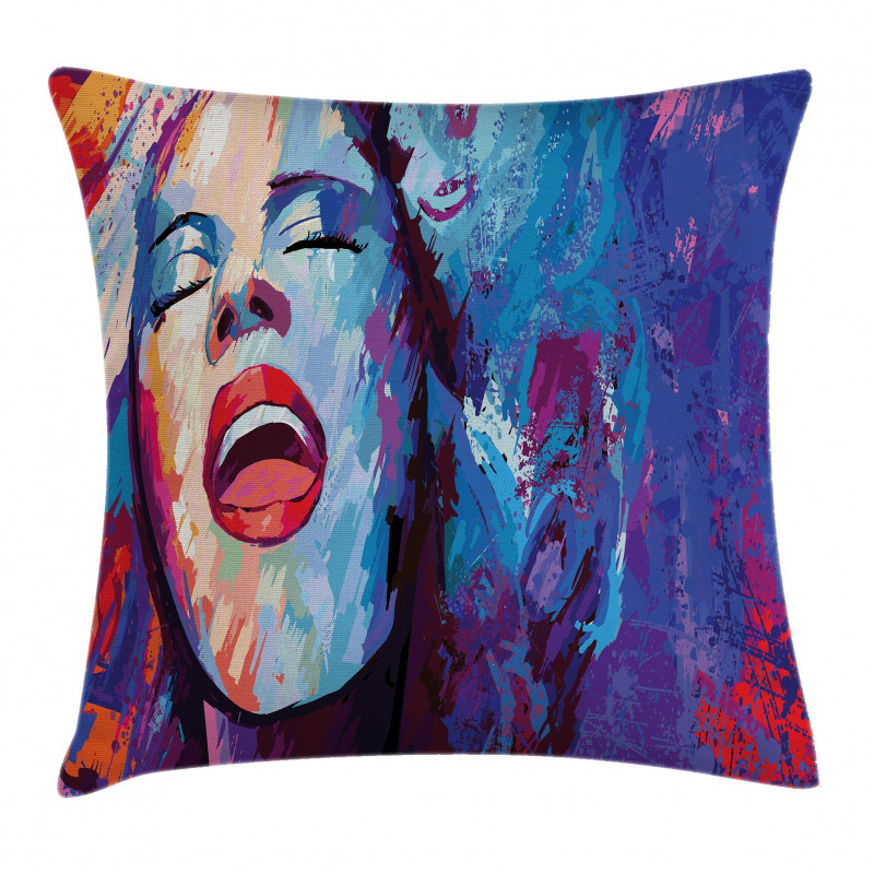 Singer Woman Performance Pillow Cover