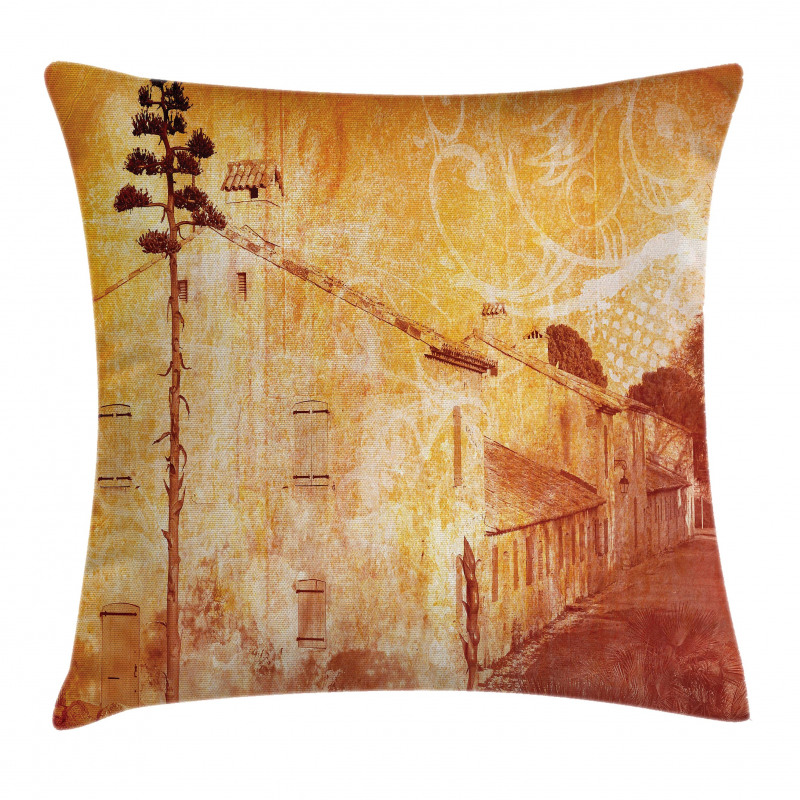 Retro French Street Pillow Cover