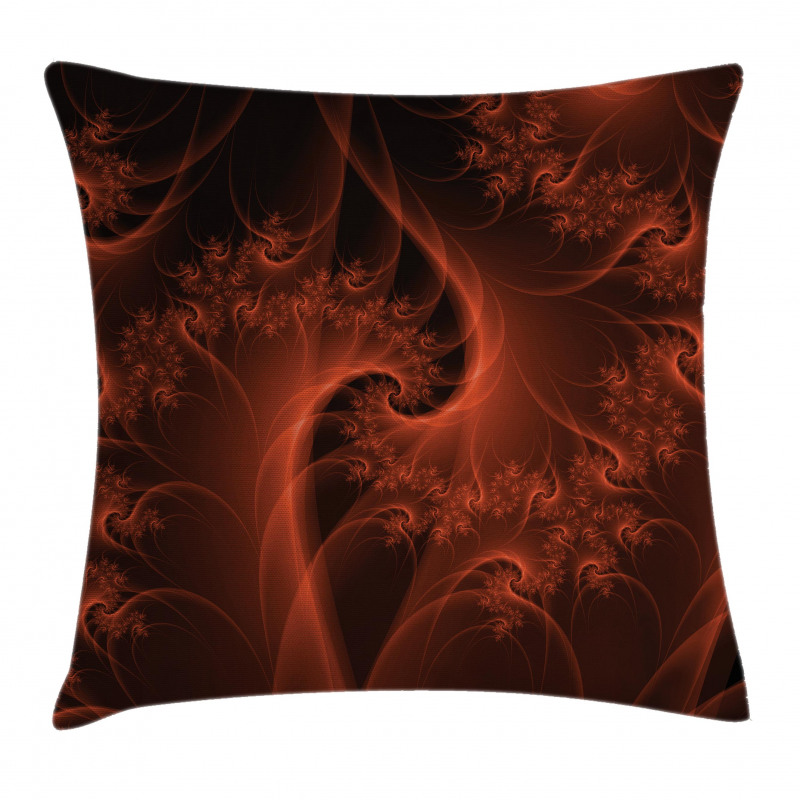Digital Swirls Floral Pillow Cover
