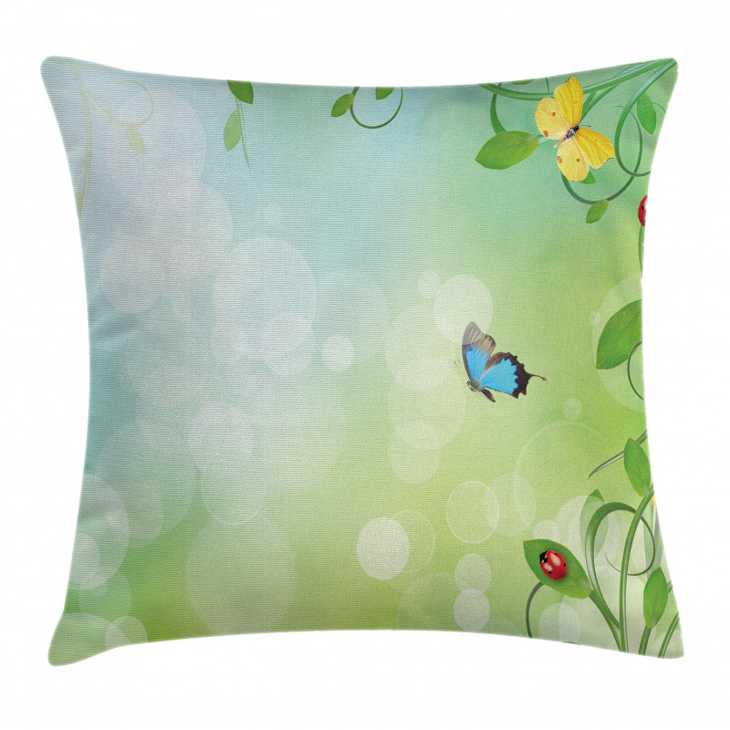 Spring Flowers Sunny Pillow Cover