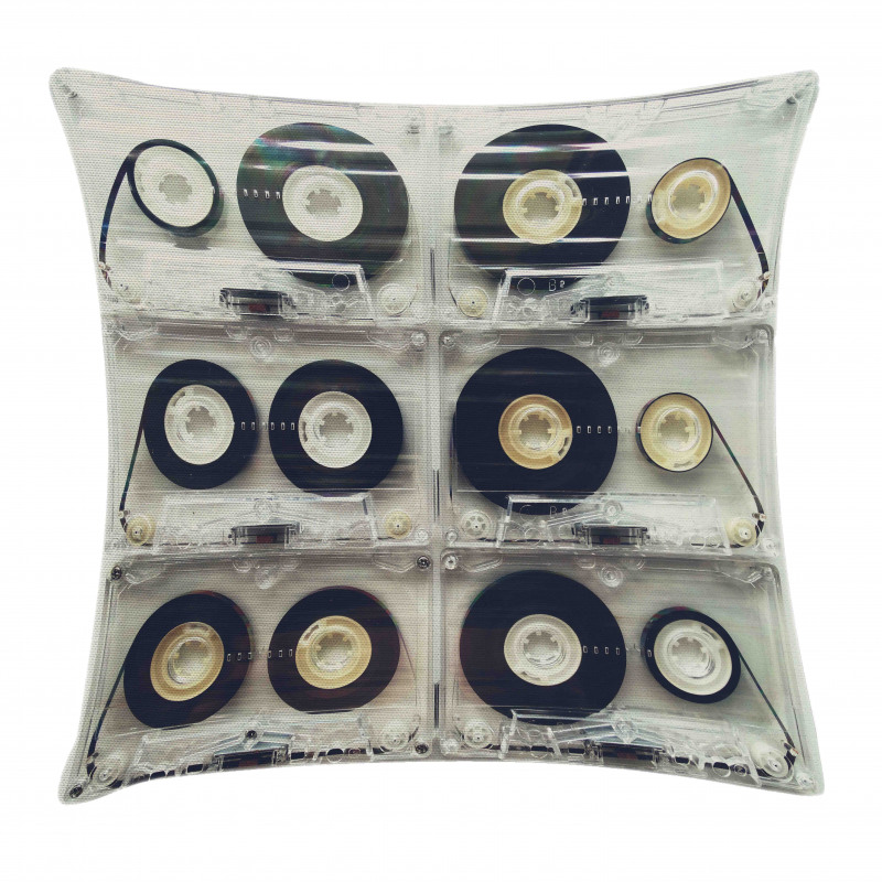 Retro Vintage Cassettes Pillow Cover