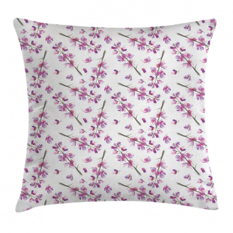 Blooming Flowers Nature Pillow Cover