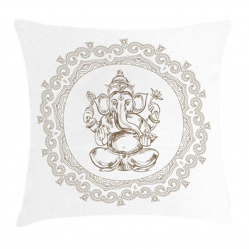 Mandala Ancient Symbol Asian Pillow Cover