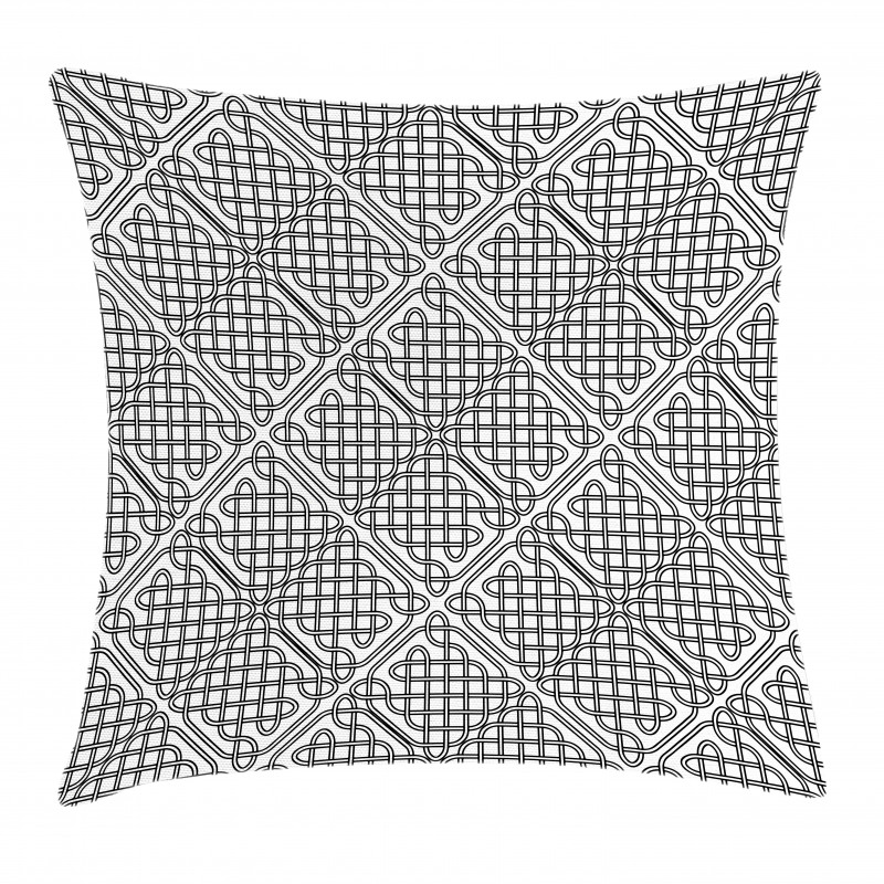 Medieval Irish Square Pillow Cover