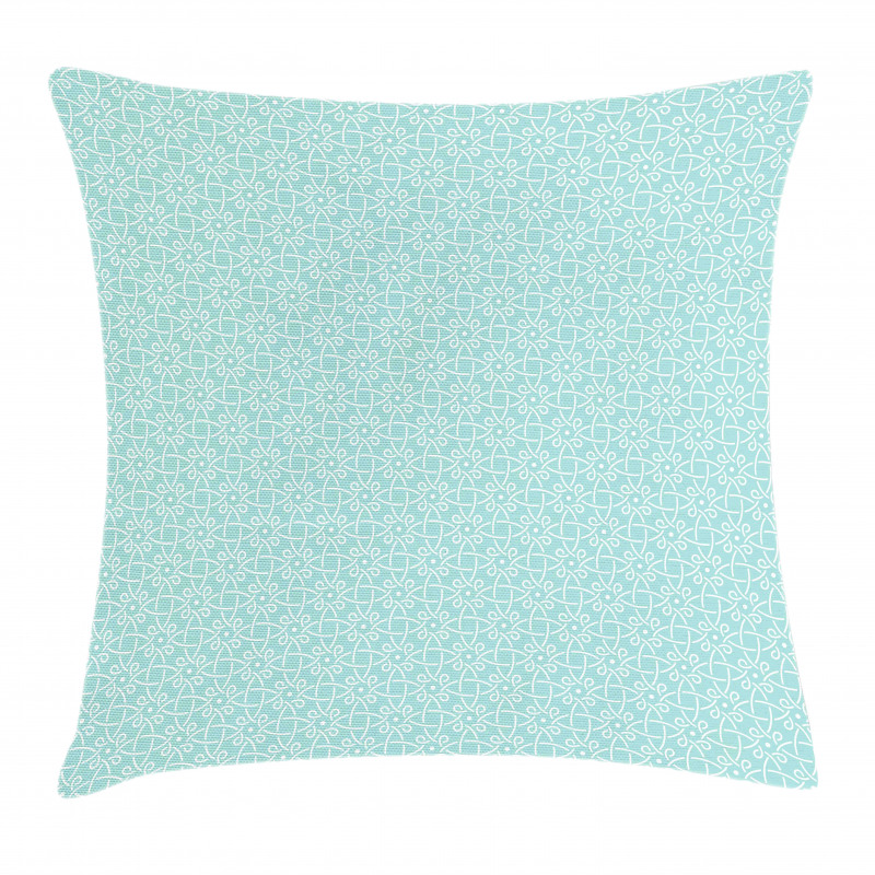 Aqua Celtic Patterns Pillow Cover