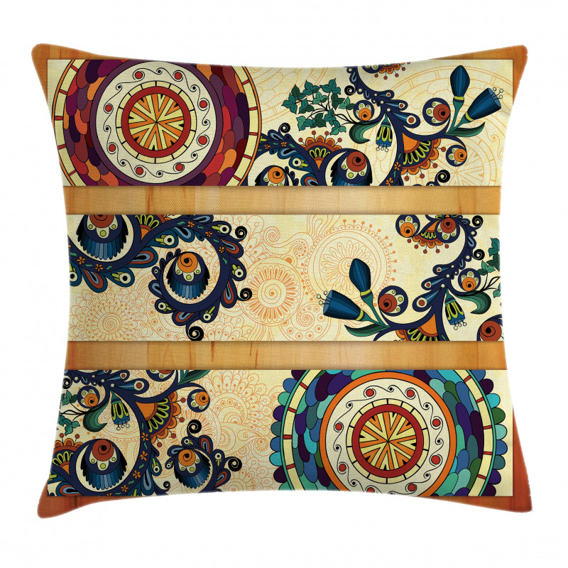 Eastern Batik Style Pillow Cover