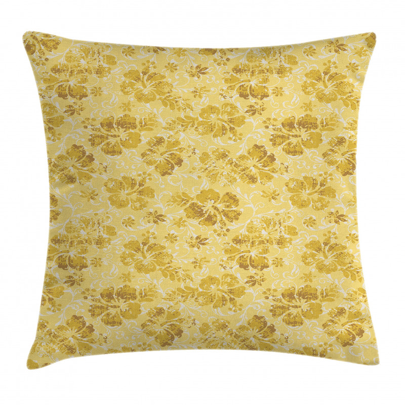 Exotic Hibiscus Flowers Pillow Cover