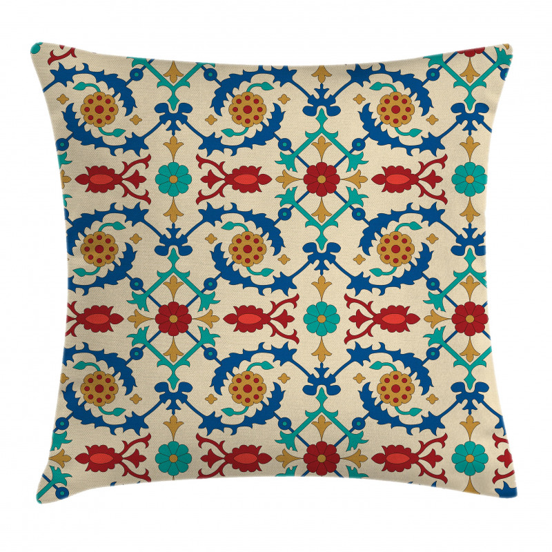 Baroque Floral Pillow Cover
