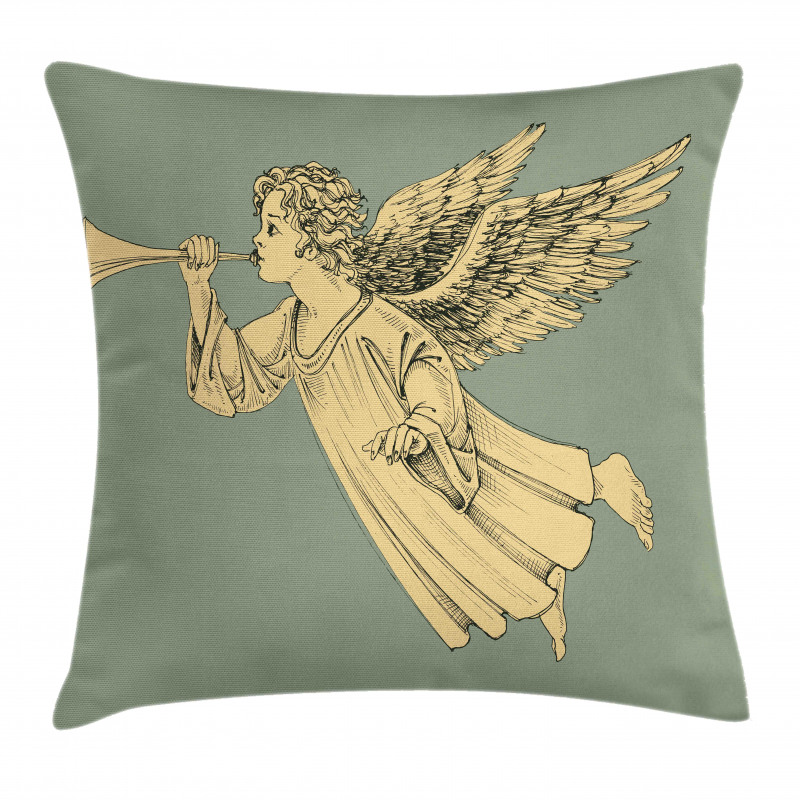 Flying Angel Art Pillow Cover