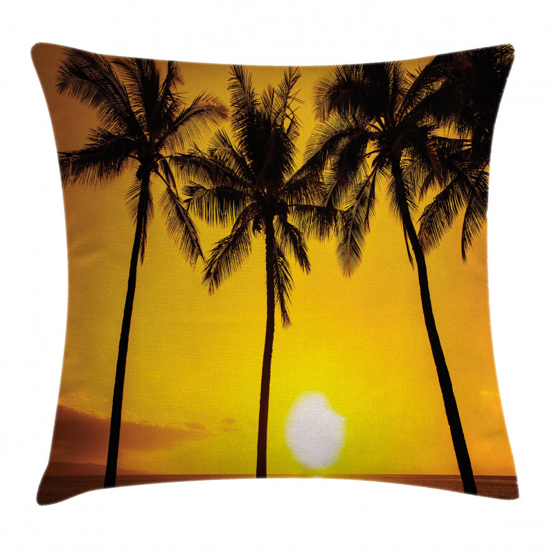 Sunny Beach Exotic Pillow Cover