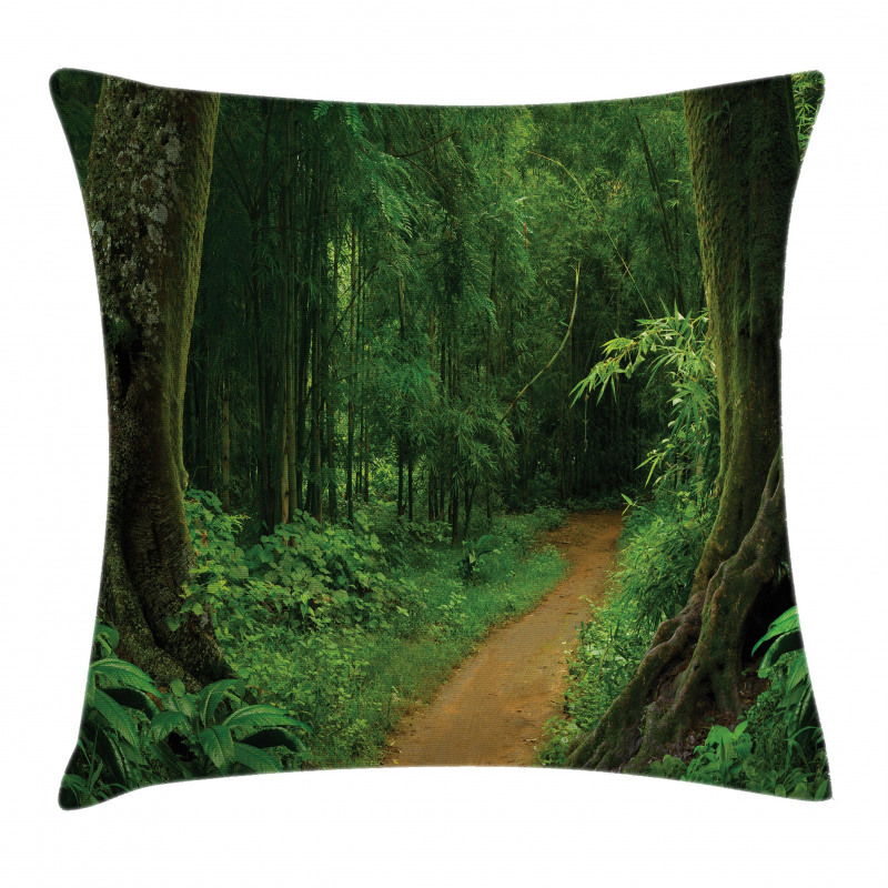 Jungle Forest Trees Pillow Cover