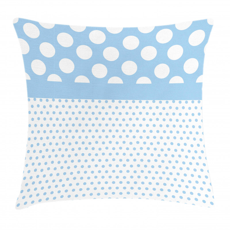 Baby Blue Polka Dots Pillow Cover