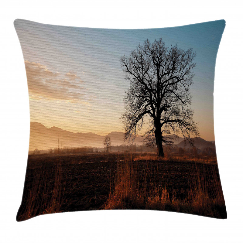 Countryside Autumn Dusk Pillow Cover