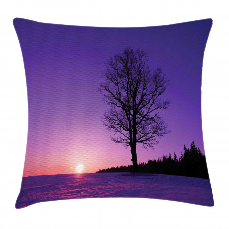 Sunset Nature Landscape Pillow Cover
