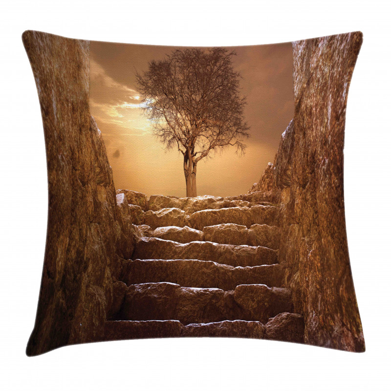 Brown Sky Sunset Cloudy Pillow Cover