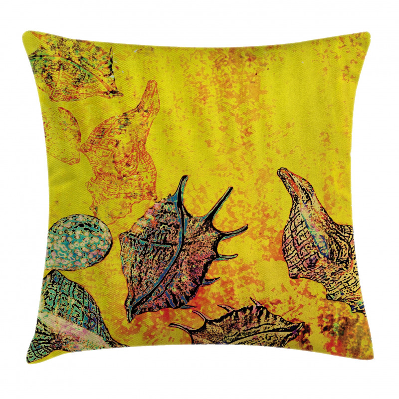 Seashells Animal Grunge Pillow Cover