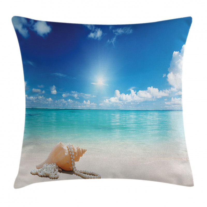 Seashells Tropical Beach Pillow Cover