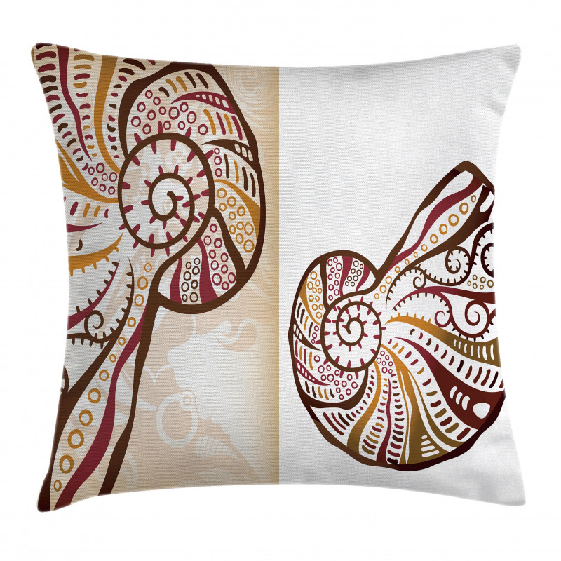 Seashells Abstract Boho Pillow Cover