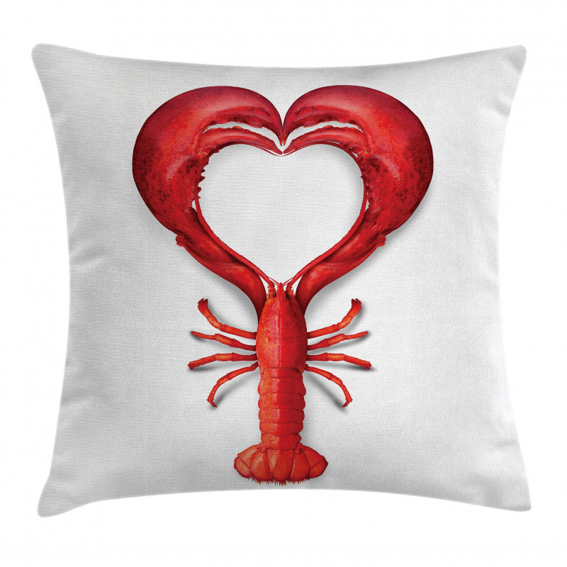 Seafood Lobster Heart Pillow Cover