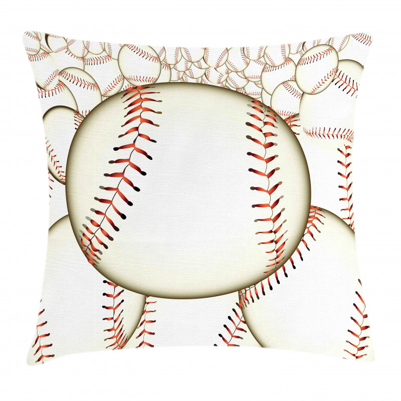 Baseball Ball Pattern Pillow Cover