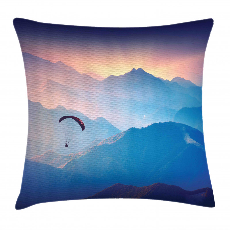 Paraglide Sun Mountains Pillow Cover