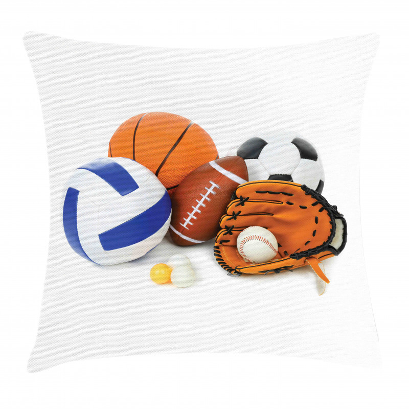 Ping Pong Volleyball Pillow Cover