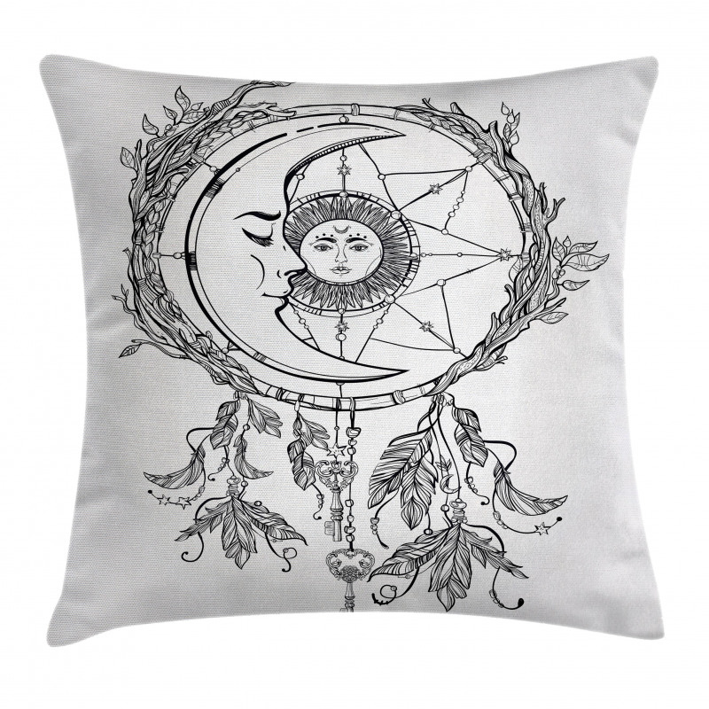 Dreamcatcher Moon Pillow Cover