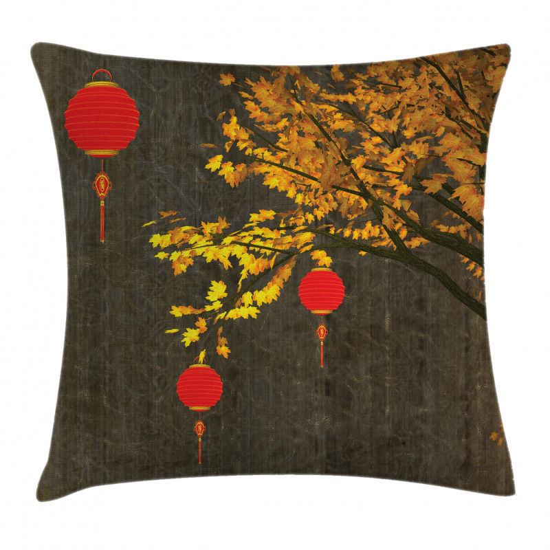 Autumn Tree Vintage Pillow Cover