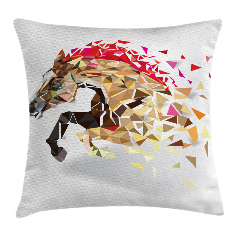 Abstract Art Wild Horse Pillow Cover
