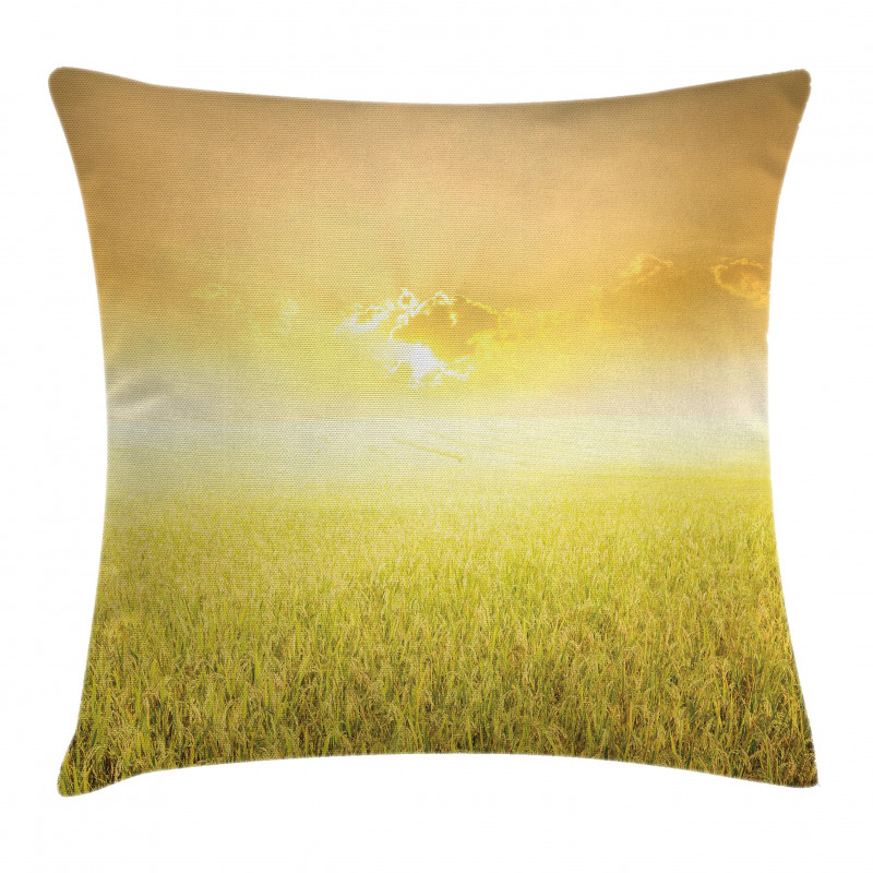 Farm Countryside Field Pillow Cover