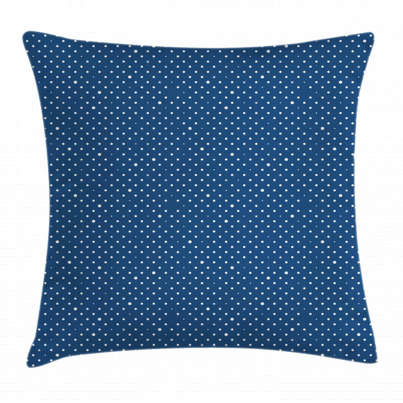 Retro Dots Stars Pillow Cover