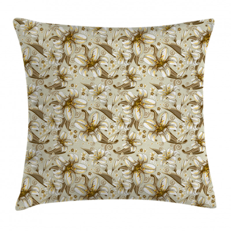Blooming Flowers Petals Pillow Cover