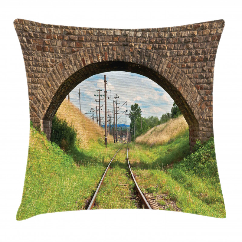 Bridge Railway Tranquil Pillow Cover