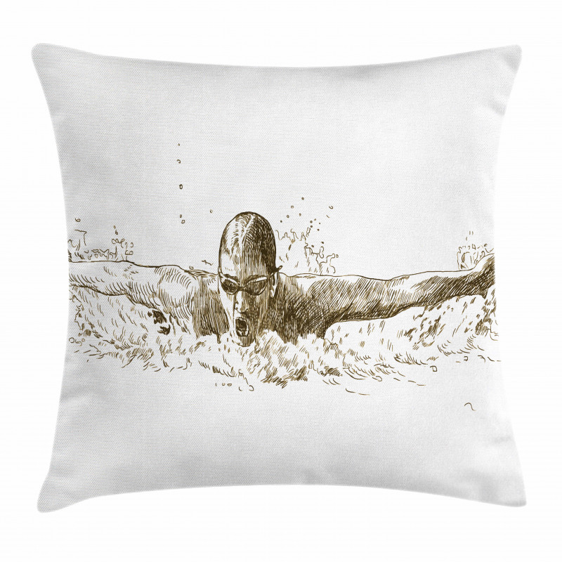 Olympics Swimming Pillow Cover