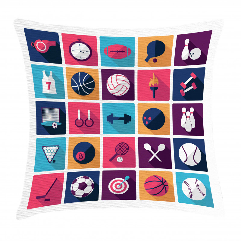 Bowling Collage Pillow Cover