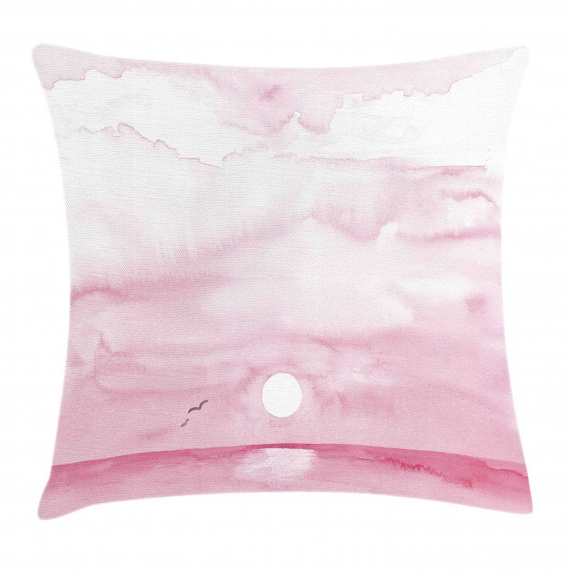 Sunrise Birds Horizon Art Pillow Cover