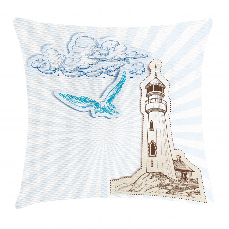 Blue Pop Art Style Pillow Cover