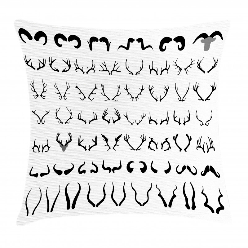Horns of Antelope Buffalo Pillow Cover