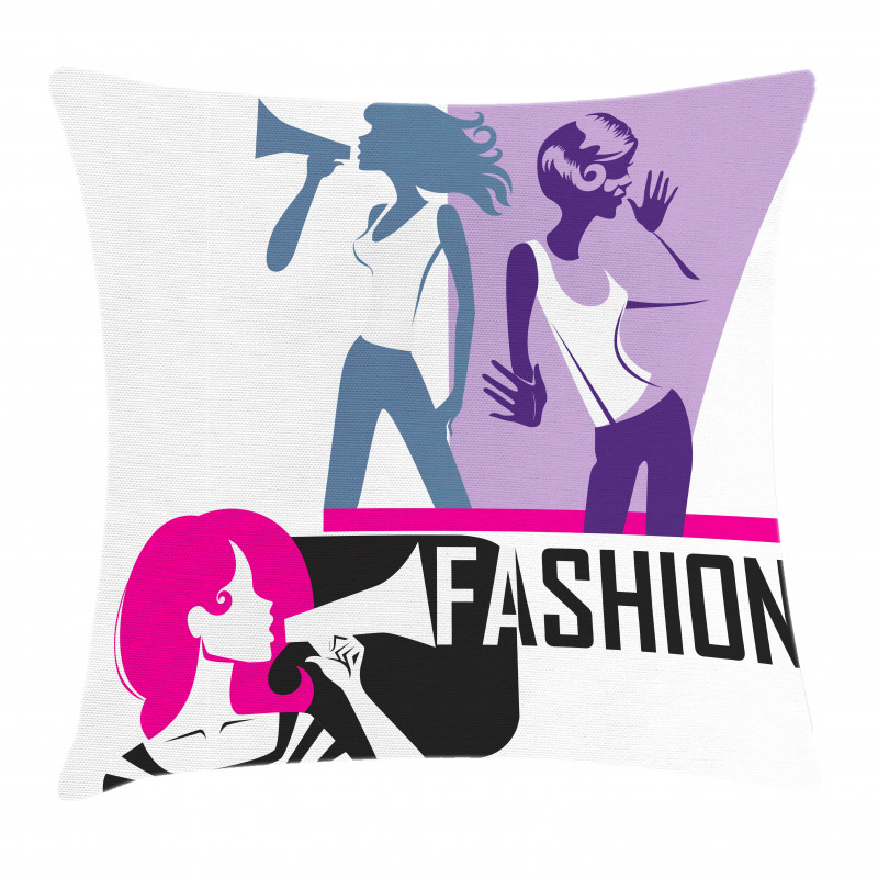 Modern Lady Fashion Pillow Cover