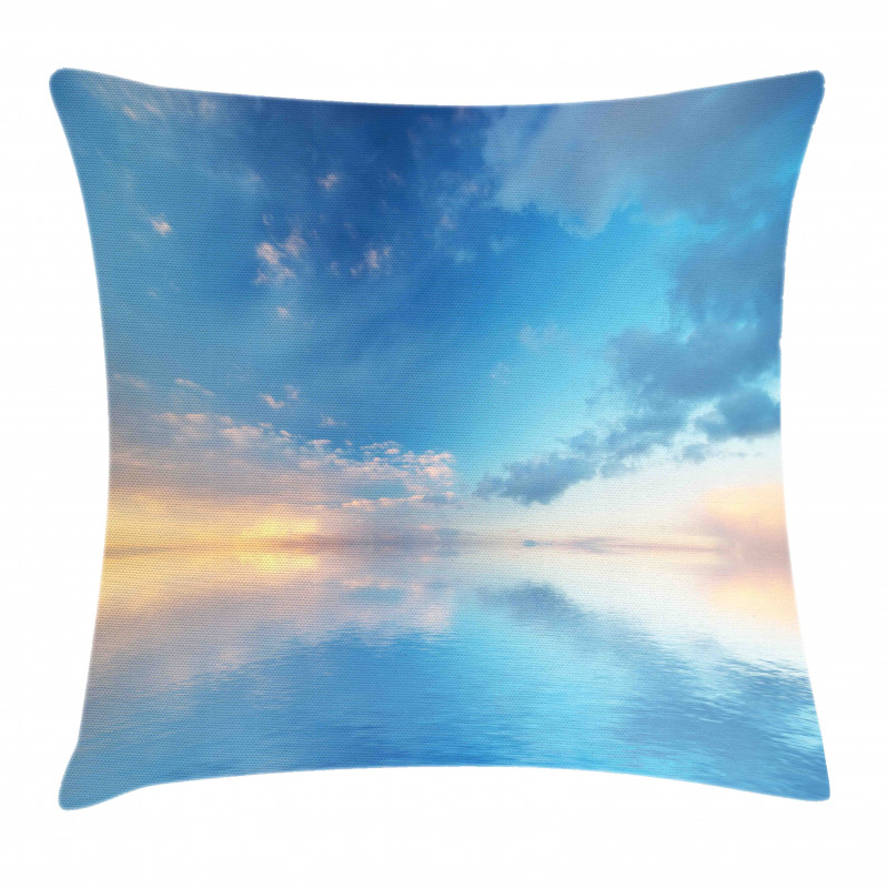 Ocean Horizon Clouds Sky Pillow Cover