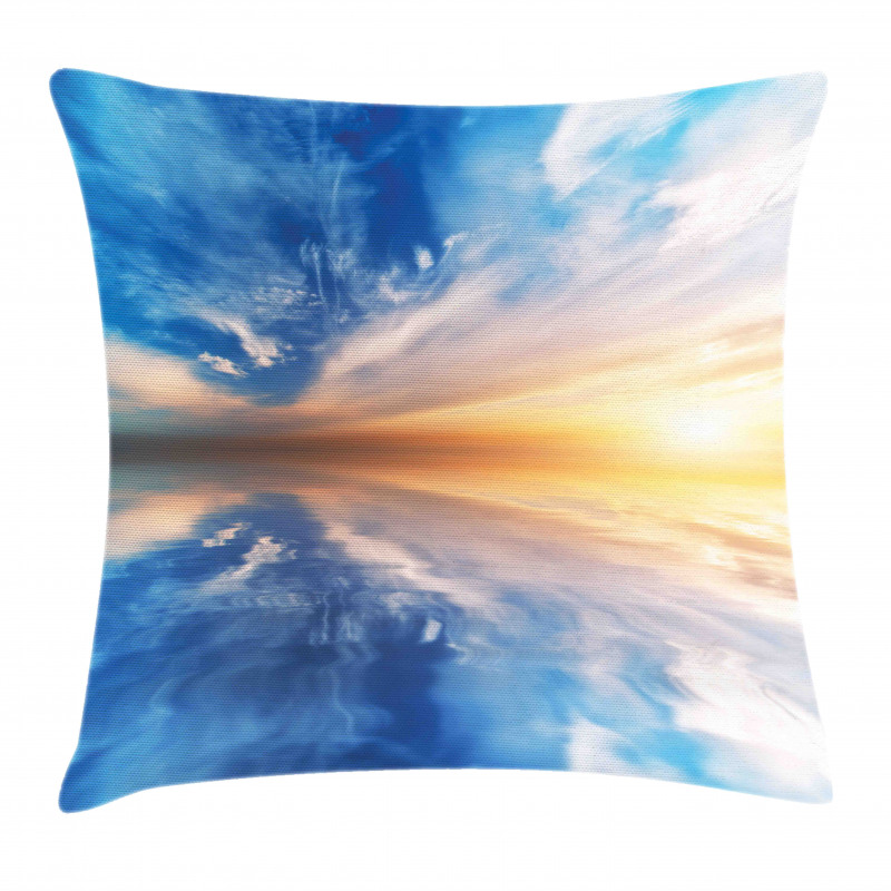Sky Reflections Sunset Pillow Cover
