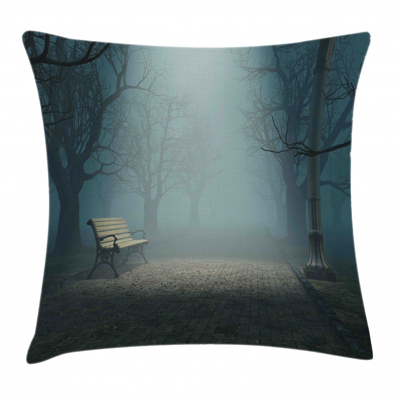 Mysterious Park Horror Pillow Cover